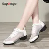 Dansskor mjuk yttersula andas kvinnor sport har sneakers jazz hip hop woman dancing damer