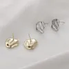 Encontros de garanhão Jóias de moda 2024 4pcs Ear prisioneiros para mulheres encantos banhados a ouro fazendo acessórios de latão diy