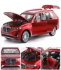 Yeni Gelme 132 Ölçekli Lisanslı Koleksiyon Araba Modeli THEBMW X7 Diecast Metal Alaşım Lüks SUV geri çekiliyor Soundlight Toys Vehicl5023843
