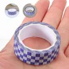 Gift Wrap 1 Roll Of Checkered Flag Tape DIY Scrapbooking Adhesive Decorative Grid Washi