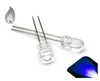 Eau claire à travers le trou 5 mm bougie bleue vacillant diode perles lumineuses 2998119