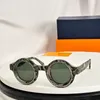 Designers Round Frame Solglasögon med acetatram och polyamidlins Classic Plate Style Z2386 Mens lyxiga solglasögon med specialförpackningar