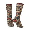 Skarpetki męskie Happy Design Flower Vintage Harajuku Oriental Hip Hop Nowator Nowators Chlebile Crew Crazy Sock Prezent