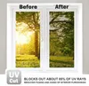 Fensteraufkleber Silber Einweg statischer Film PVC-Material UV Blockierende Privatsphäre DIY Tint Mirror Shielding Sunshade