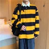 Men's Polos T Polo Shirt For Man Sweatshirts Top Baggy Clothing Stripe With Original Aesthetic Y2k Harajuku Fashion Sale