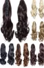 fashion 12quot Short Wavy Extensions Claw On Ponytails Synthetic Black Brown Blonde Women039s Hairpiece Hair Ponytail8159537