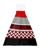 タオルレッドブラックグレーストライプ幾何学ハンドタオルホームキッチンバスルーム吊り食器布団ループソフト吸収性カスタムワイプ