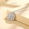 S925 Collier de trèfle chanceux en argent sterling pour femmes