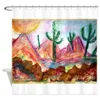 Shower Curtains Desert Southwest Art Decorative Fabric Curtain