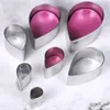 Stampi da forno 7 pezzi/set a forma di fiore cuore petali cutter petali cutter fondente zucchero biscotto cioccolato stampo fai -da -te stampo