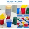 Disposable Cups Straws 100 Pcs Juice Beverage Supply Compact Beer Cup Plastic Paper Daily Use Accessory Small Tumbler