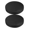Couvre-chaise 2 PCS Slipcover Cotton Bar Bar Circle Black Round Vanity Tray