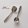 Spoons Dessert Stainless Steel Sugar Spice Tea Coffee Scoop Square Specialty For Jar Tableware Kitchen Accessories