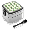 Serviesgoed kikkerstoel Bento Box Lekbestendige vierkante lunch met compartiment Kikker schattig dieren zoet