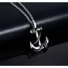 Titanium stalen anker hangers ketting trend heren persoonlijkheid kruipen kopstuk sieraden geschenken aan vriend