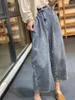 Jeans femminile capris y2k streetwear anni anni '90 pantaloni larghi donne di grandi dimensioni coreane strade gurnge jean corea grande