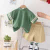 Clothing Sets Baby Boy Ootd Korean Outfit For Kids Boys Clothes Fashion Child Suits Cotton 2Pcs Casual Polo