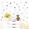 36 pezzi a forma di cuore Trendy Boho Style Adesivi da parete Decali bohémien per soggiorno camera da letto Nursery Kids Home Decor 240410