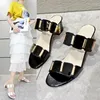 Slippers Shoes For Women 2024 Fashion Summer High High's Women's Sexy's Sexy Open Block Block Femme Sandal Cavice Slides