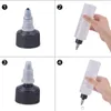 Bouteilles de rangement outils de maquillage en plastique vide tatouage à l'encre rechargeable Pigment Container Dropper