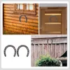 Decorative Figurines 2 Pcs Horseshoe Decoration Crafts Hanging Adornment Wall Barn Door Indoor Outdoor Rustic Iron