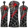 Spider Golf Club Head Covers For Driver Cover Fairway Hybrid Blade Putter PU Leather Headcover 240411
