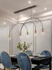 Lampadiers Lampada di sospensione Nordic Volta Breve lampadario Iron Designer Modern Light Light Vintage Hanging Lights LED Minimalist