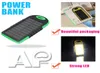 Universal Portable Solar Charger power bank waterproof battery charger with LED flashlight external Portable charger for all cell 1447459