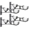 Accessori in alluminio tende in lega staffa polare romana, staffa a base di palo a doppio palo singolo montato superiore, moderno e semplice 1set