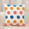 Pillow India Style Arme à broderie Coucle Cercle Cercle Home Decor 45x45cm GeoMetrictufted Sofa Colorful Sofa