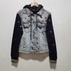 Women's Jeans Foreign Trade Original Single Spanish Print Embroidery Loose Casual Denim Coat