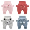 Byxor 2023 Baby Pants Spring och Autumn New Style Boys and Girls byxor Baby High midje Belly Protective Pants Children Casual Pants
