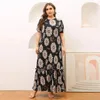 Vestidos de festa elegantes moda imprimida vestido de mujer plus size size bohemian roupas túnica long umer americana europes africa feminina vestido de praia