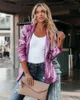 Women's Suits Fashion Sequins Blazers Suit Jacket Casual Long Sleeve Glitter Party Wear Shiny Lapel Coat Rave Outerwear