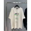 Vêtements de designer de haute qualité Summer Cotton Edition Paris Wave Wave Environmental Printed Short T-shirt