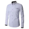 Heren DRAAD SHIRTS 2024 MANNEN KOREAN FASHOUD Slim Fit Business Lange Mouw Casual Solid Clothing Plus Size 5xl