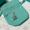Tiffanyjewelry lüks tiffanybead kolye kolyeler kadın tasarımcı mücevher moda sokak klasik bayanlar demir kulesi kolye tatil hediyeleri qiac