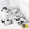 Badmatten Dalmatian Spots 3pcs Badezimmer Set Anti Slip Teppich Toilette Teppich für Wohnkultur Druckmatte süßes Pat