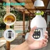 Приложение ICSEE E27 Lamp Head Socket 10x Zoom Ptz IP Dome Camera Camera AI Humanoid обнаружение автоматическое отслеживание монитора безопасности Baby Monitor