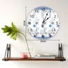 Wandklokken blauwe oceaan zeester anker shell koraalboot grote kinderkamer stil horloge kantoor decor hangend cadeau