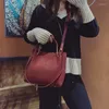 Çanta Vintage Deri Kadın Tote Lüks Sahte Süet Süet Crossbody Bags Bayanlar Çantalar ve Çantalar Kadın Düz Renk Omuz