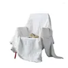 Couvre-chaise serviette de canapé nordique blanc nordique coton polyvalent à trois personnes coussinet de coussin antidérapant à trois personnes