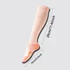 Sports Socks Solid Color Sport Compression Absorb Sweat Ventilate Knee High Stockings Deodorization Breathable Athletic Crew