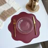 Tavolino da 6 pezzi di placemat tappetino PVC Resistente al calore pulibile senza slip-olio lavabile per la cena in cucina