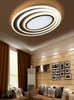 Minimaliste moderne en acrylique LED Plafonds plafonniers Dimmables Loullations pour chambre à coucher 3 Couleur Température de plafond Fixt1532738