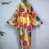 Bohemian Bronzing Print Bikini Cover-ups Elegant Self Beteted Kimono Robe Femme Summer Holiday Beach Wear Up Up