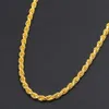 S Steryling Sier Cuban Chain Naszyjnik Minimalistyczna moda włoska pokręcona łańcuch helisy dla mężczyzny 3 mm szerokość