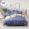 Set di biancheria da letto stampa floreale di cotone singolo piumino size per bambini fogli di copertura trapunta e federe sabanas 160x210