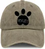 Ball Caps Rescue Print Baseball Chapeau Vintage Washed Dog Mom Mom Mom de coton ajusté pour femmes Chapeaux d'escalade