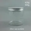 Storage Bottles 500g 420g Plastic Cosmetic Jar Big Empty Face Mask Wax Cream Lotion Container Candy Tea Snack Refillable Packaging Bottle